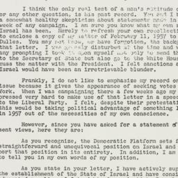 Telegram: 1960 November 4
