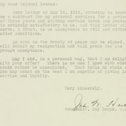 Letter: 1919 May 15