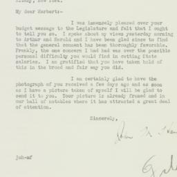 Letter: 1933 February 1