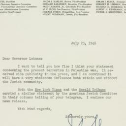 Letter: 1946 July 25