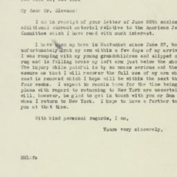 Letter: 1946 July 12