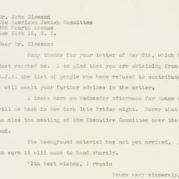 Letter: 1947 May 12