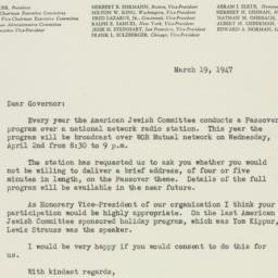 Letter: 1947 March 19