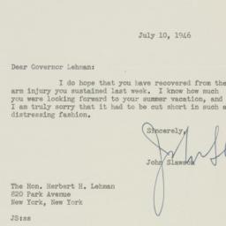 Letter: 1946 July 10