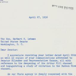 Letter: 1956 April 27