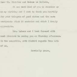 Letter: 1953 April 6