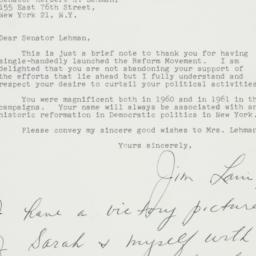 Letter: 1961 November 30