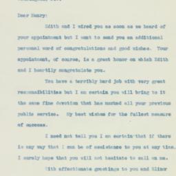 Letter: 1933 November 18