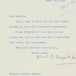 Letter: 1934 April 18