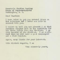 Letter: 1958 May 6
