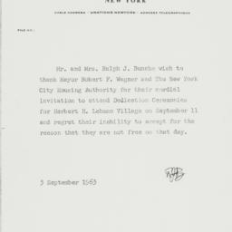 Letter: 1963 September 3