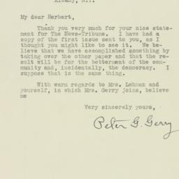Letter: 1929 December 12