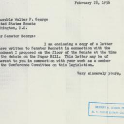 Letter: 1956 February 28