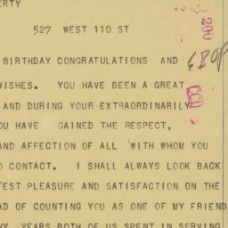 Letter: 1956 October 6