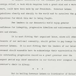 Speech: 1943 January 31