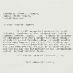 Letter: 1933 March 14