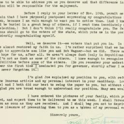 Letter: 1932 November 14