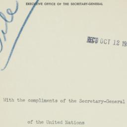 Telegram: 1950 October 12