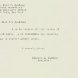 Letter: 1950 March 22
