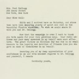 Letter: 1949 November 22