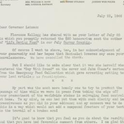 Letter: 1946 July 23