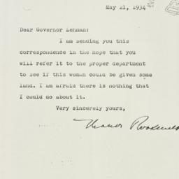 Letter: 1934 May 21