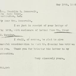 Letter: 1936 May 18