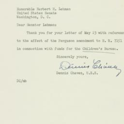Letter: 1952 May 24