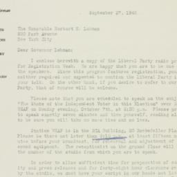 Letter: 1946 September 27
