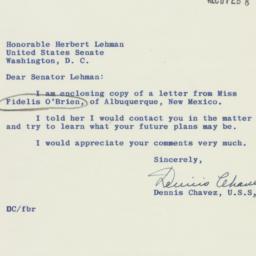 Letter: 1956 February 7