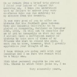 Letter: 1952 September 22