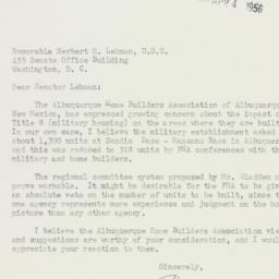 Letter: 1956 April 3