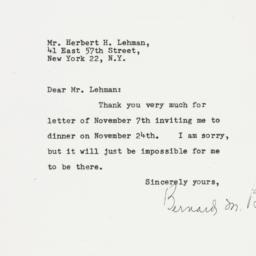 Letter: 1947 November 10