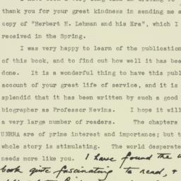 Letter: 1963 October 4