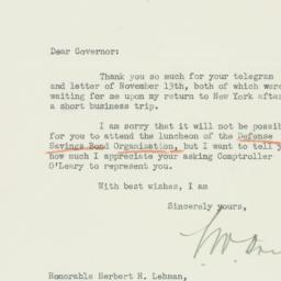 Letter: 1941 November 17