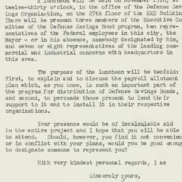 Letter: 1941 November 6