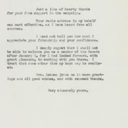 Letter: 1950 November 20