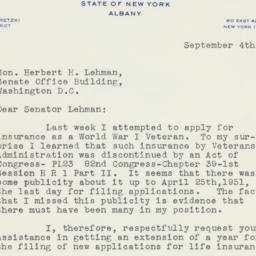 Letter: 1951 September 4
