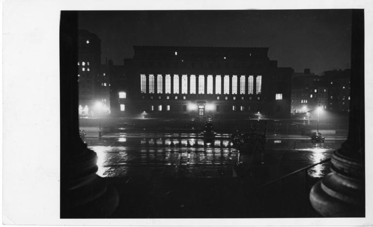 Butler Library at Night