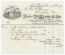 Wm. Knabe & Co.. Bill - Recto