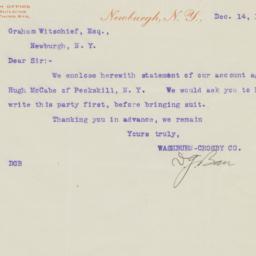 Washburn-Crosby Co.. Letter