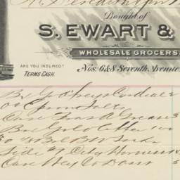 S. Ewart & Co.. Bill