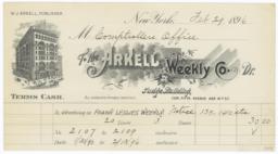 Arkell Weekly Co.. Bill - Recto