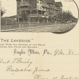 Lakeside. Letter