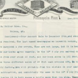 W.S. Nott Company. Letter
