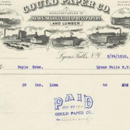 Gould Paper Co.. Bill