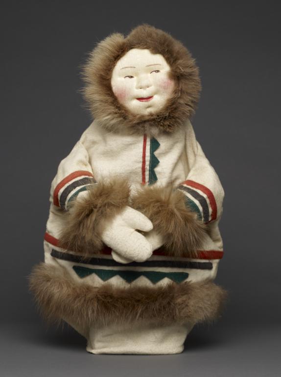Eskimo Hand Puppet With Fur Trim