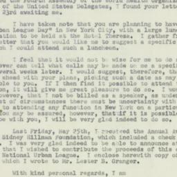 Letter: 1951 May 28