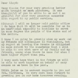 Letter: 1957 January 16
