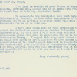 Letter: 1938 August 15
